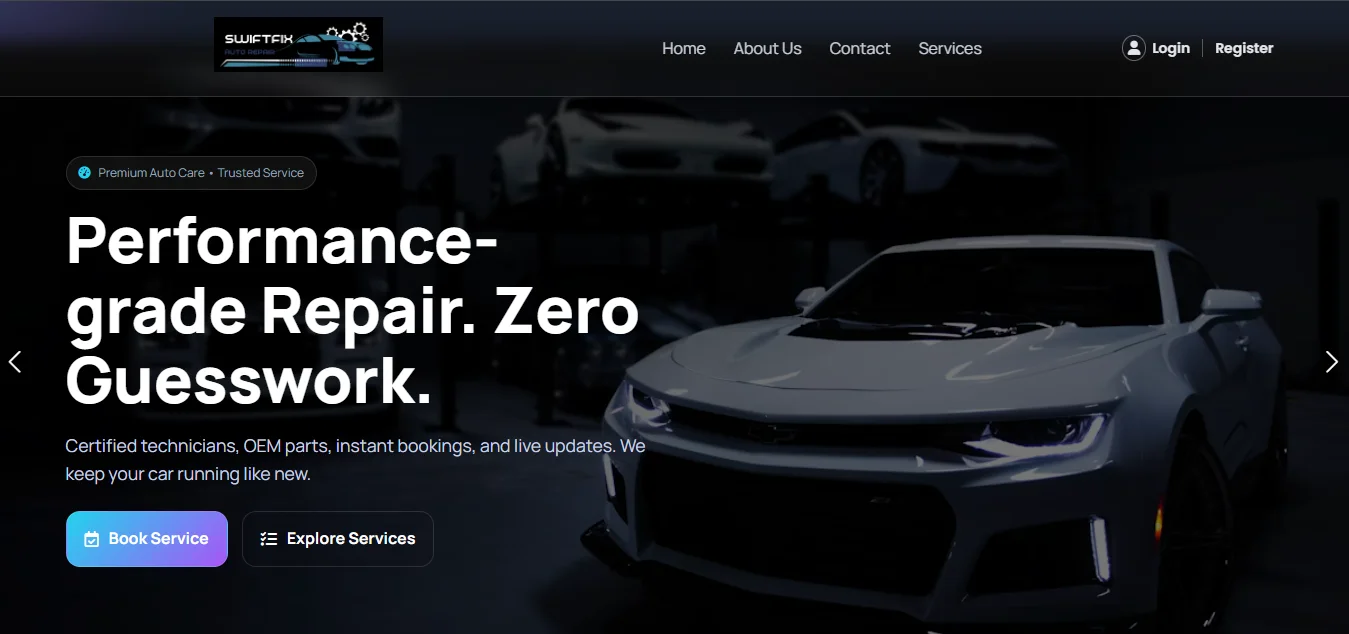 SwiftFix Auto Website — WordPress by DevFlare Agency